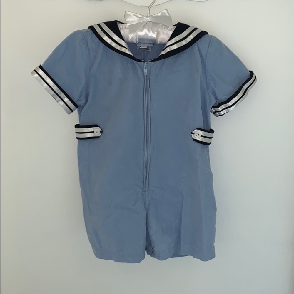 Bella Bliss corduroy sailor bubble shortall